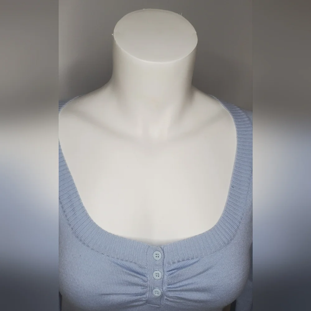 DKNY Jeans -Size M - Light Blue Casual Sweater - Picture 4 of 9